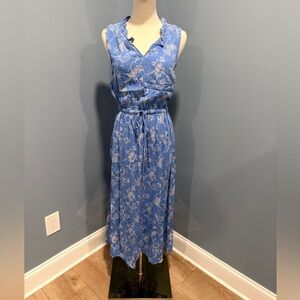 Talbots Blue Floral Maxi Dress